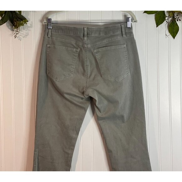 Loft Womens Olive Green High-Rise Curvy Skinny Crop Jeans Size 29/8 - Picture 6 of 11